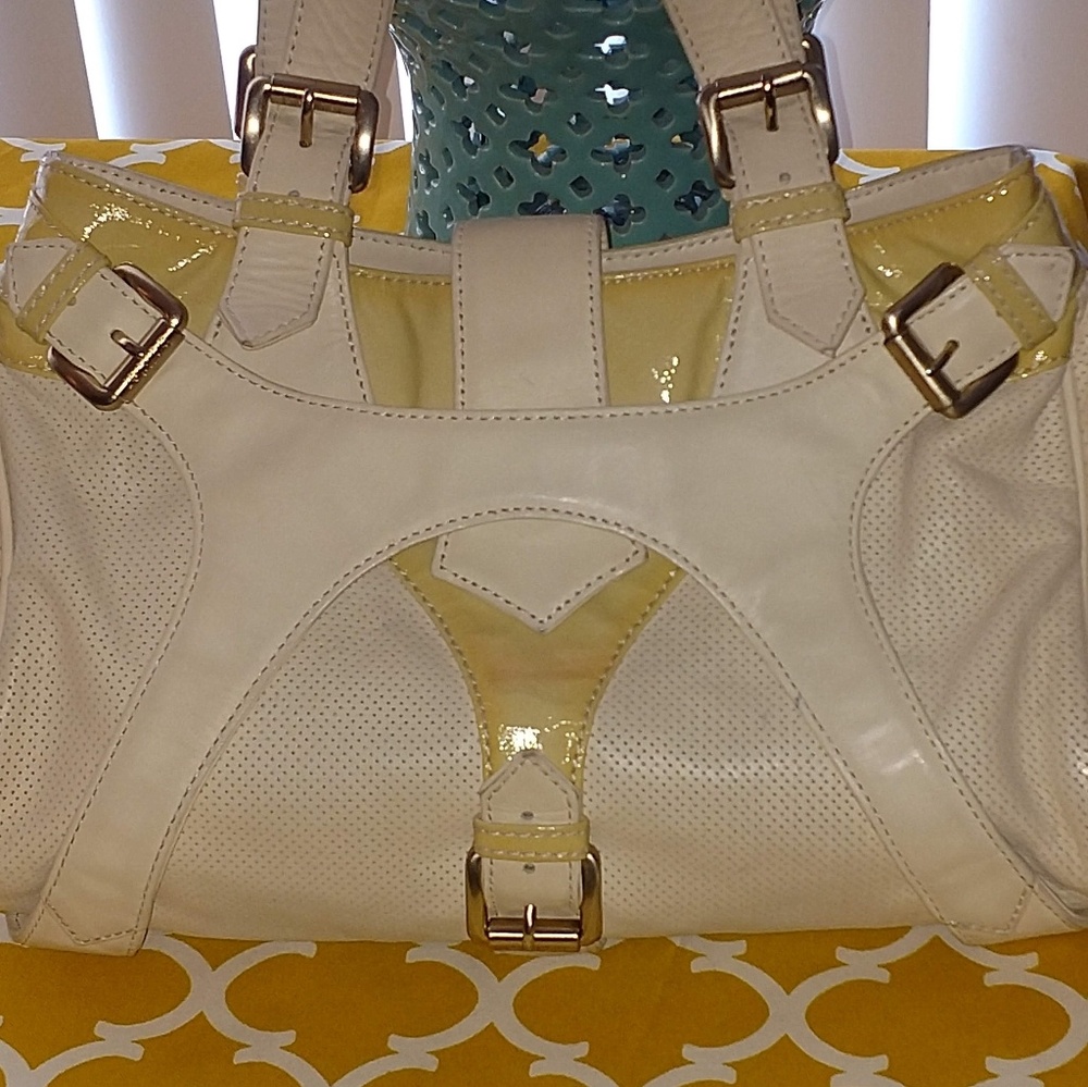 Authentic Botkier Ivory Patent/Leather Bag Purse